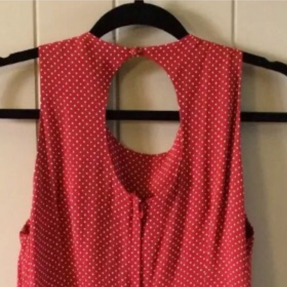 Reformation Polka Dot Sundress with Keyhole Cutout